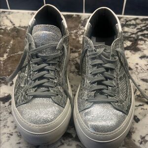 P448 Silver and Gray Women's Sneakers
